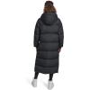 Champion Womens Extra Long Quilted Puffer Jacket With Hood(Black)