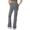 Champion Women’s Flare Leggings, Soft Touch, Moisture Wicking, Flared Pants for Women, 31.5″ (Plus Size Available)(Ebony Heather)