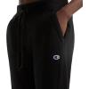 Champion Women’s Fleece Joggers, Standard Fit, Midweight, Script & C Logo, Available in Regular and Plus(Black – C Logo)