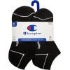 Champion Women’s Low Cut Athletic Socks (6-Pack)(Black Heel Toe)