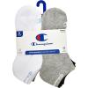 Champion Women’s Low Cut Athletic Socks (6-Pack)(Multi Toe Logo)