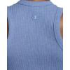 Champion Women’s Ribbed Tank Top, High Neck, C Logo(Sevenseas Blue)