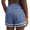 Champion Womens Shorts, Workout Shorts, Soft Comfortable Gym Shorts for Women, 3″(Seven Seas Blue/White)