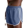 Champion Womens Shorts, Workout Shorts, Soft Comfortable Gym Shorts for Women, 3″(Seven Seas Blue/White)