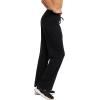 Champion Women’s Size Lounge Pants, Standard Fit, Lightweight, Available in Regular and Plus(Black)
