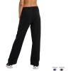 Champion Women’s Size Lounge Pants, Standard Fit, Lightweight, Available in Regular and Plus(Black)