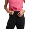 Champion Women’s Size Lounge Pants, Standard Fit, Lightweight, Available in Regular and Plus(Black)