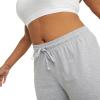 Champion Women’s Size Lounge Pants, Standard Fit, Lightweight, Available in Regular and Plus(Oxford Gray)