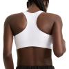 Champion Women’s Sports Bra, Infinity Racerback, Moderate Support, Seamless Sports Bra for Women(White)