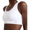 Champion Women’s Sports Bra, Infinity Racerback, Moderate Support, Seamless Sports Bra for Women(White)