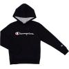 Champion boys Boys Hoodie for Kids Sweatshirt Fleece Youth Pullover With Hood(Heritage Black)