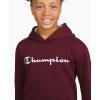 Champion boys Boys Hoodie for Kids Sweatshirt Fleece Youth Pullover With Hood(Wine)