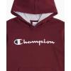 Champion boys Boys Hoodie for Kids Sweatshirt Fleece Youth Pullover With Hood(Wine)