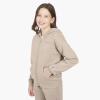 Champion girls Girls Hoodie Sweatshirt Zip Up Fleece Athletic Hoodie for Girl Clothing(Khaki Signature)