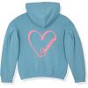 Champion girls Girls Hoodie Sweatshirt Zip Up Fleece Athletic Hoodie for Girl Clothing(Signature Mineral Blue)
