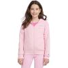 Champion girls Girls Hoodie Sweatshirt Zip Up Fleece Athletic Hoodie for Girl Clothing(Soft Pink Signature)
