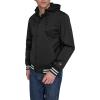 Champion mens Champion Men’s Lightweight Varsity Jacket With Jersey Hood(Black)