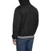 Champion mens Champion Men’s Lightweight Varsity Jacket With Jersey Hood(Black)