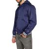 Champion mens Champion Men’s Lightweight Varsity Jacket With Jersey Hood(Peacoat)