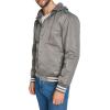Champion mens Champion Men’s Lightweight Varsity Jacket With Jersey Hood(Pewter)