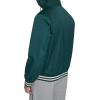Champion mens Champion Men’s Lightweight Varsity Jacket With Jersey Hood(Rain Forest)