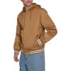 Champion mens Champion Men’s Lightweight Varsity Jacket With Jersey Hood(Tobacco)