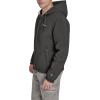 Champion mens Hooded Coaches Rain Jacket(Black Soft Shell)