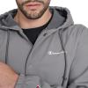 Champion mens Hooded Coaches Rain Jacket(Gargoyle Soft Shell)