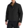 Champion mens Lightweight Active Soft Shell Jacket With Stand Collar(Black)