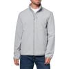 Champion mens Lightweight Active Soft Shell Jacket With Stand Collar(Grey)