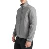 Champion mens Lightweight Active Soft Shell Jacket With Stand Collar(Heather Grey)