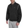 Champion mens Lightweight Varsity Bomber Jacket(Black)
