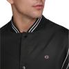 Champion mens Lightweight Varsity Bomber Jacket(Black)