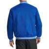 Champion mens Logo Striped-trim Varsity Jacket(Surf the Web)
