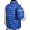 Champion mens Packable Puffer Vest With Stand Collar(Blue)