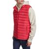 Champion mens Packable Puffer Vest With Stand Collar(Chili Pepper)