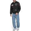 Champion mens Patch Varsity Bomber Jacket(Black)