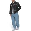 Champion mens Patch Varsity Bomber Jacket(Black)