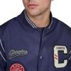 Champion mens Patch Varsity Bomber Jacket(Peacoat)