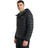 Champion mens Performance Lightweight Puffer Jacket With Hood(Black)