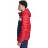 Champion mens Performance Lightweight Puffer Jacket With Hood(Midnight/Ice/Red)