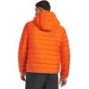 Champion mens Performance Lightweight Puffer Jacket With Hood(Orange Combo)