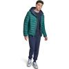 Champion mens Performance Lightweight Puffer Jacket With Hood(Rainforest)