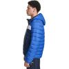 Champion mens Performance Lightweight Puffer Jacket With Hood(Royal Blue Combo)