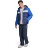 Champion mens Performance Lightweight Puffer Jacket With Hood(Royal Blue Combo)