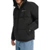 Champion mens Quilted Full-zip Hooded Puffer Jacket(Black)