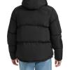 Champion mens Quilted Full-zip Hooded Puffer Jacket(Black)