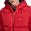 Champion mens Quilted Full-zip Hooded Puffer Jacket(Chili Pepper)