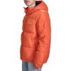 Champion mens Quilted Full-zip Hooded Puffer Jacket(Orange)