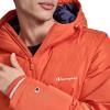 Champion mens Quilted Full-zip Hooded Puffer Jacket(Orange)